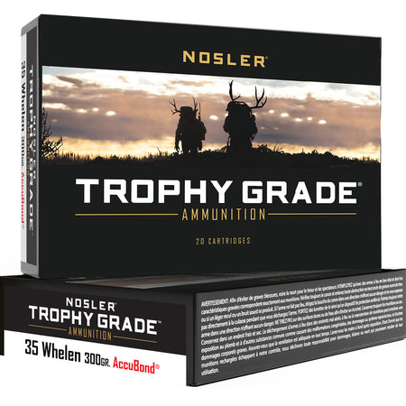 Nosler .35 Whelen Trophy Grade 225 grain Nosler AccuBond ammunition