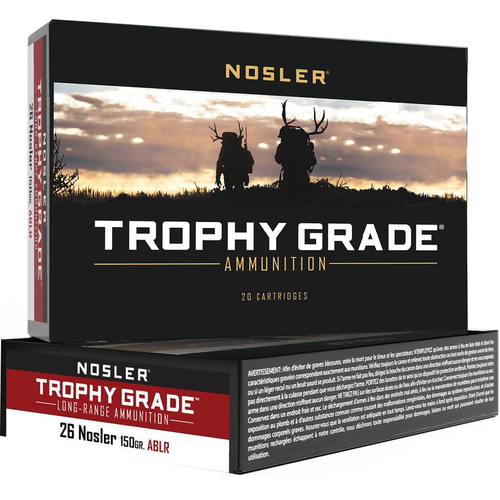 Nosler .26 Nosler Trophy Grade 150 grain AccuBond Long Range Spitzer ammunition