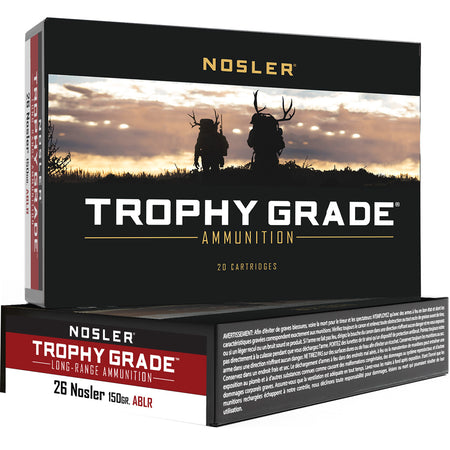 Nosler .26 Nosler Trophy Grade 150 grain AccuBond Long Range Spitzer ammunition