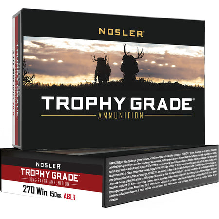 Nosler Trophy Grade Nosler Spitzer AccuBond Long Range 150 Grain .270 Winchester 2850 fps 054041601252