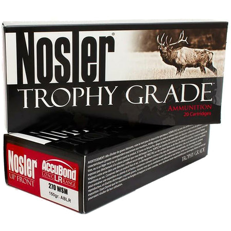 Nosler Trophy Grade Nosler Spitzer AccuBond Long Range 150 Grain .270 WSM 3050 fps 054041601146