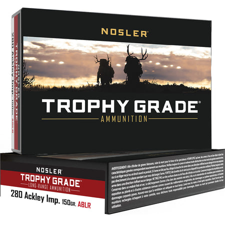 Nosler Trophy Grade Nosler Spitzer AccuBond Long Range 150 Grain .280 Ackley 2930 fps 054041601160