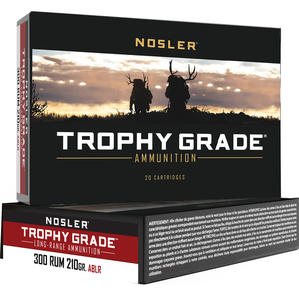 Nosler Trophy Grade Nosler Spitzer AccuBond Long Range 210 Grain .300 RUM 2920 fps 054041601290
