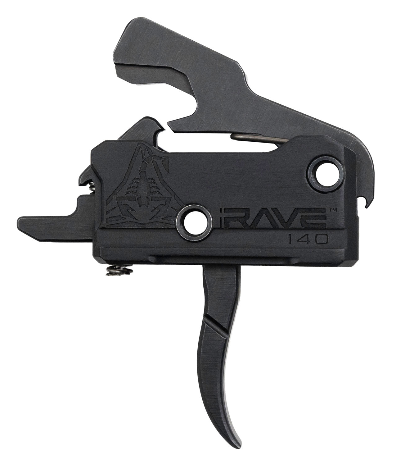 Rise Armament T017BLK RA-140 Super Sporting Trigger Single-Stage Curved 3.50 lb Draw Black Finish AR-Style