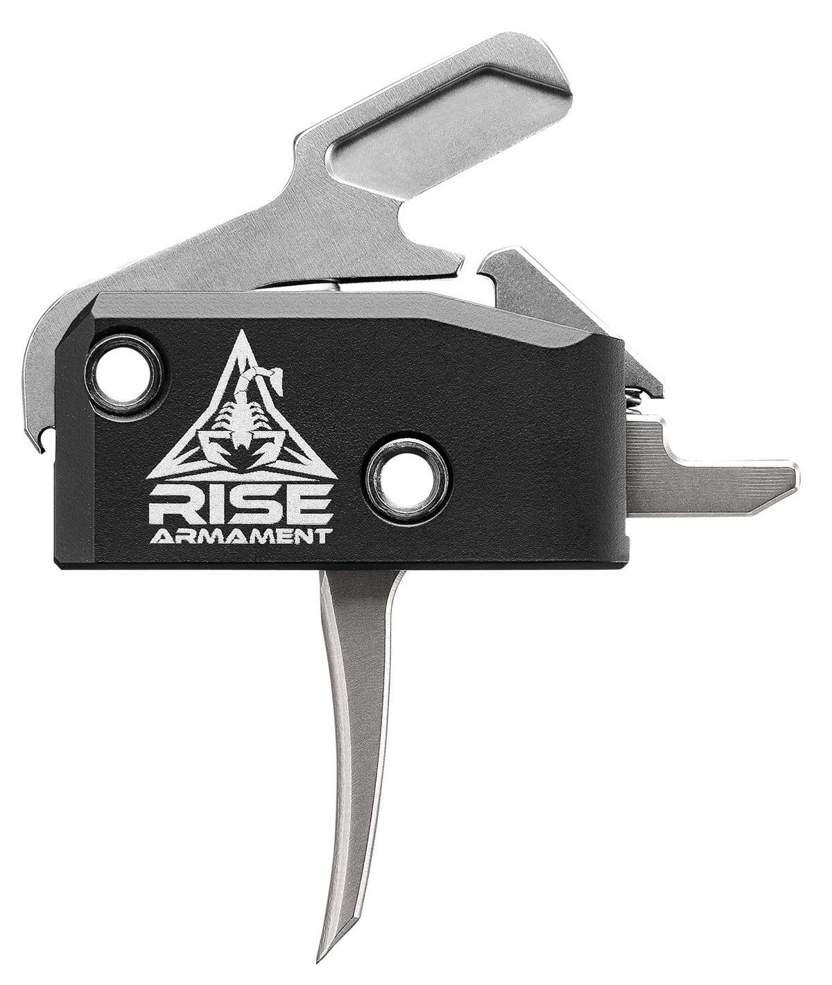 Rise Armament RA434SLVRAWP RA-434 Single-Stage Flat Trigger 3.50 lb Draw Black/Silver Finish AR-Style