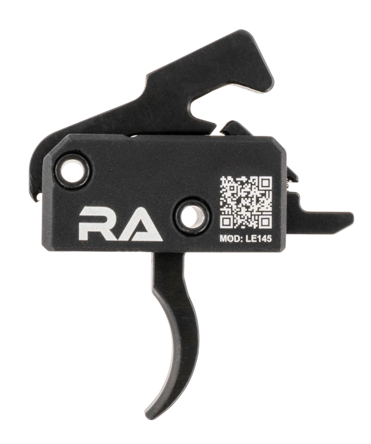 Rise Armament LE145AWP Single-Stage Curved Trigger 4.50 lb Draw Black Hardcoat Anodized Drop-In AR-Style