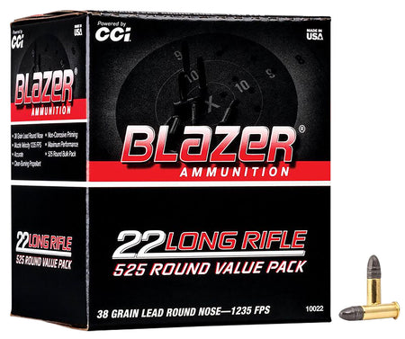 Blazer  Lead Round Nose 38 Grain .22 Long Rifle 1235 fps 604544650839
