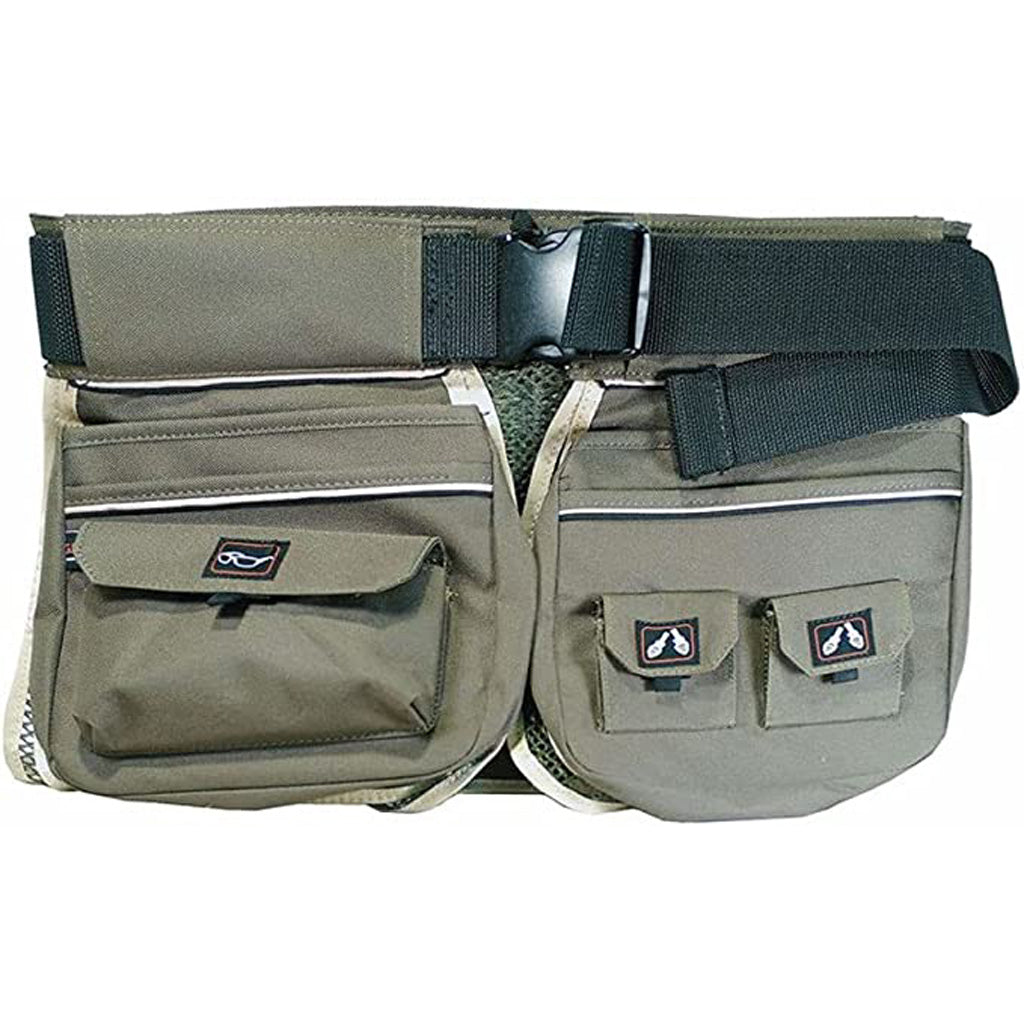 GPS Sporting Clays Shell Carrier Half Shooting Vest Black w/Belt