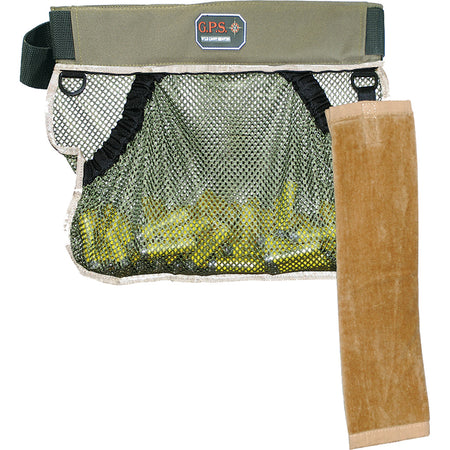 GPS Sporting Clays Shell Carrier Half Shooting Vest Olive w/Belt