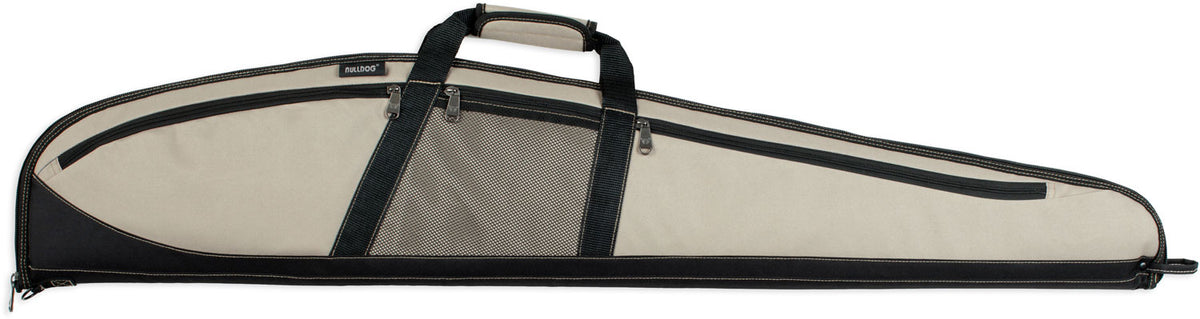 Bulldog BD220 Plus 48-Inch Rifle Case Taupe Black Trim Water-Resistant Nylon