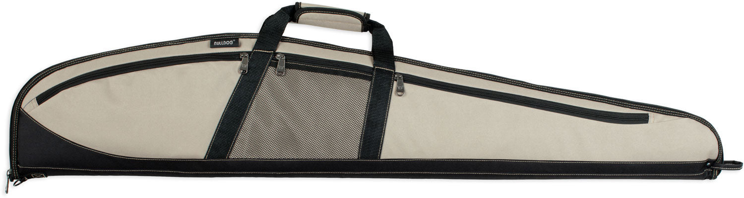 Bulldog BD220 Plus 48-Inch Rifle Case Taupe Black Trim Water-Resistant Nylon