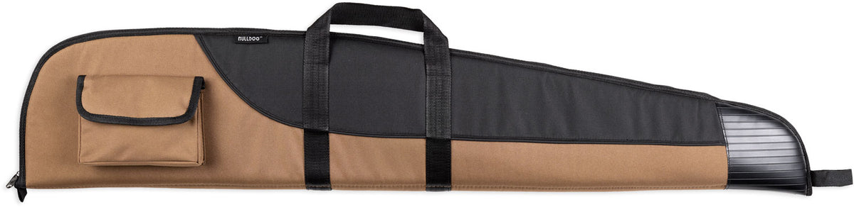 Bulldog BD231 Superior 44-Inch Rifle Case Tan Black Panels Water-Resistant Nylon