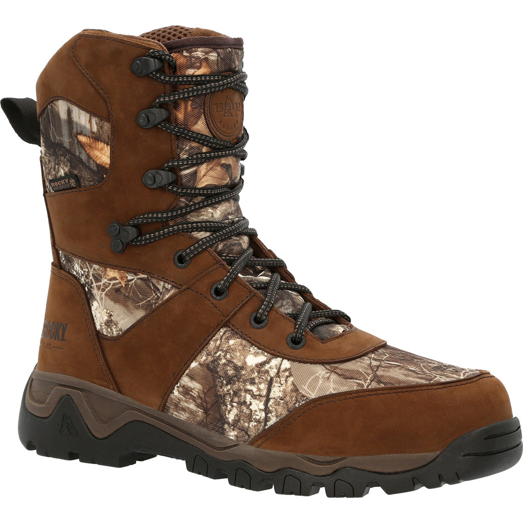 Rocky Red Mountain Full-Grain Leather Insulated Boot Realtree Edge Size 11