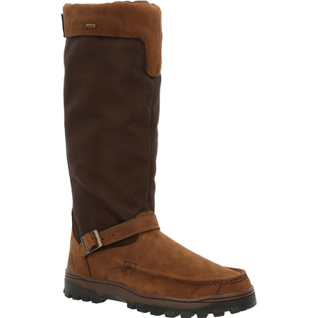 Rocky Outback 16-Inch Snake Boot Brown Full-Grain Leather Size 9