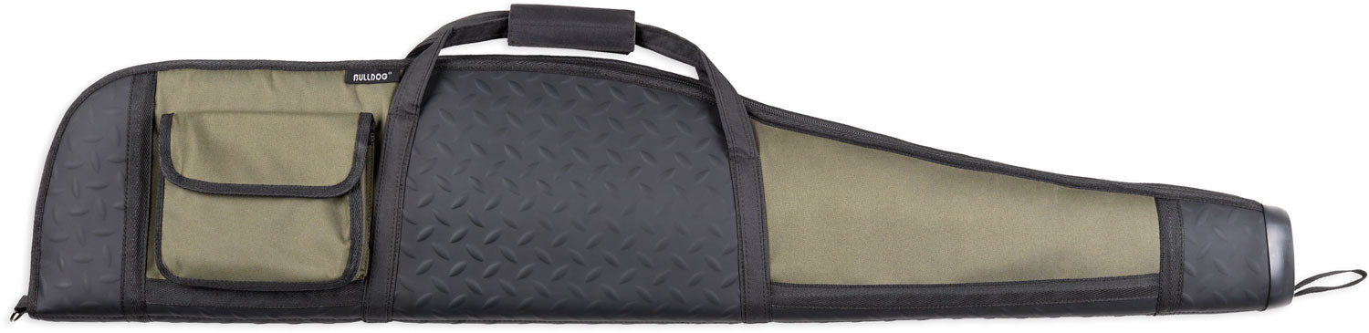 Bulldog BD310 Armor 48-Inch Rifle Case Black Green Panels Water-Resistant Nylon