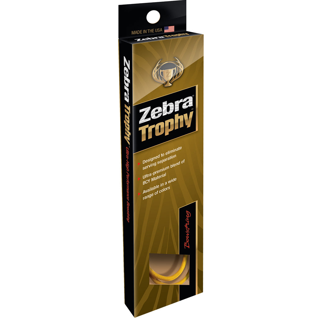 Zebra Trophy V3 27 Black Bow String USA Made Trophy Process