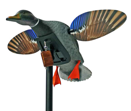 Mojo Outdoors Elite Series Mini Drake Mallard Duck Spinning Decoy Flexible Skin Remote Included