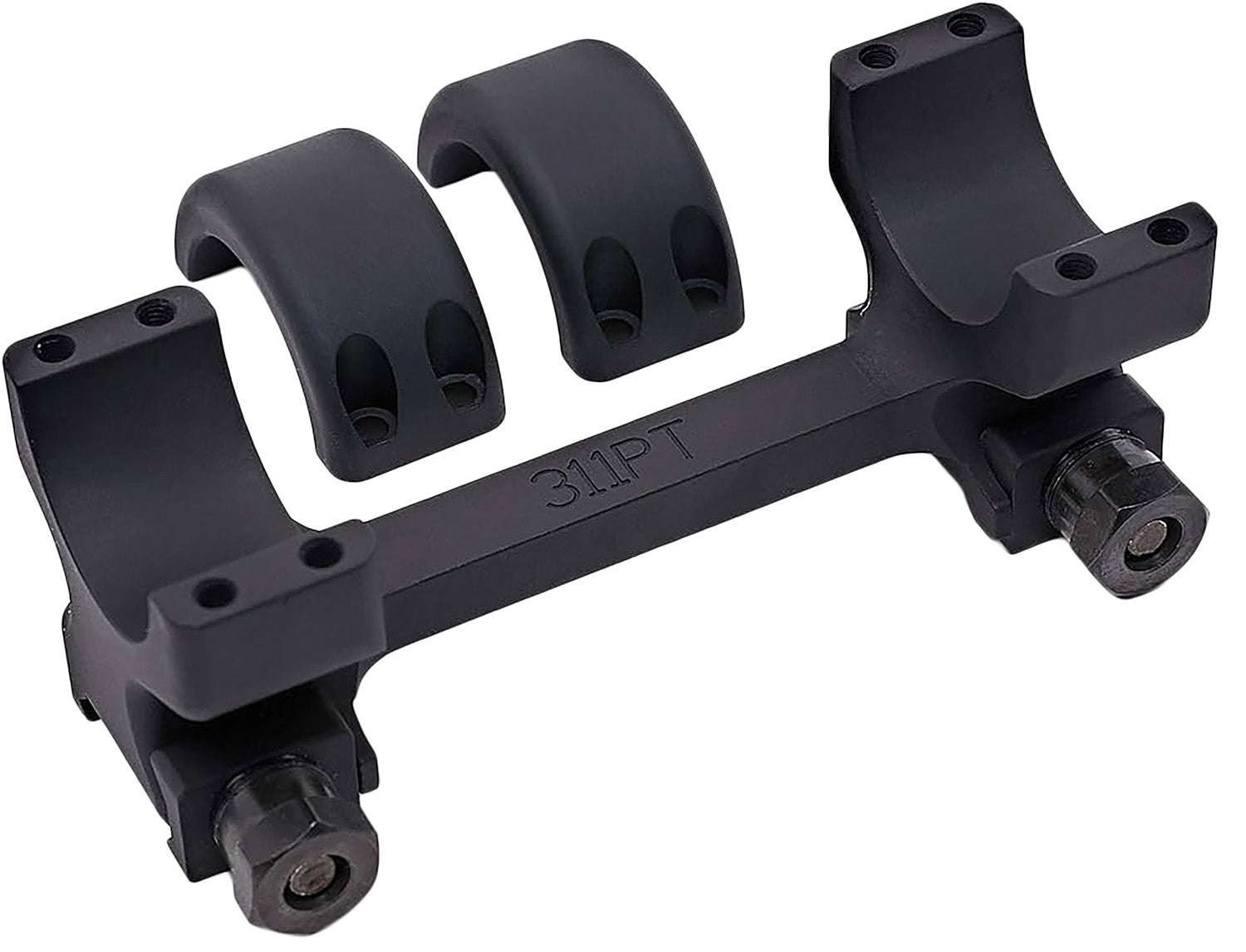 DNZ 311PT Matte Black 30mm Freedom Reaper Picatinny Rail Scope Mount/Ring Combo