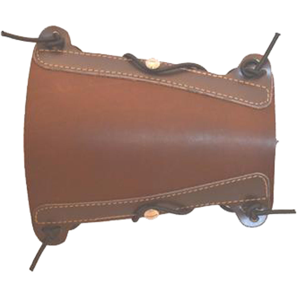 Bateman Traditional Brown Leather Bow Armguard 2-Strap