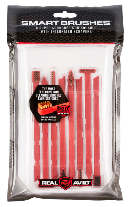 Real Avid AVSB01 Smart Brush 8-Piece Set Multi-Caliber Firearm Cleaning 5.50" Long