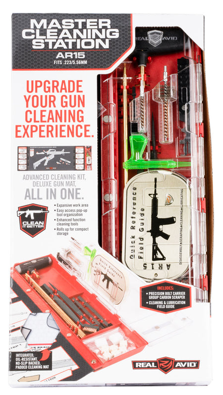 Real Avid AR15 Master Cleaning Station Kit 223 Rem / 5.56 NATO with Cleaning Mat