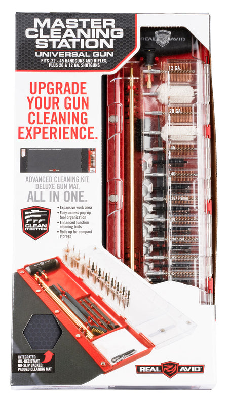 Real Avid Universal Master Cleaning Station Rifle Shotgun Handgun with Bronze Nylon Bristles