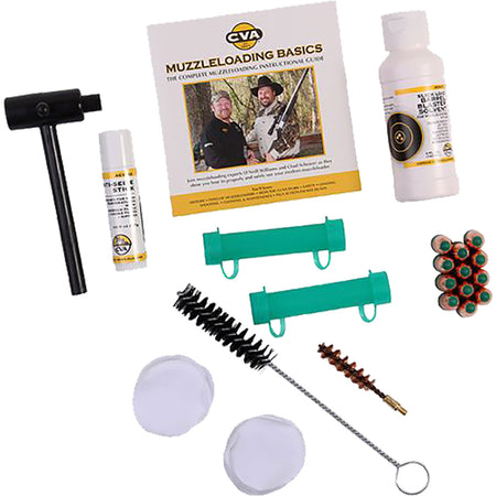 CVA Essentials Pellet Shooter Muzzleloader Outfit with Bullets Brushes and Solvent