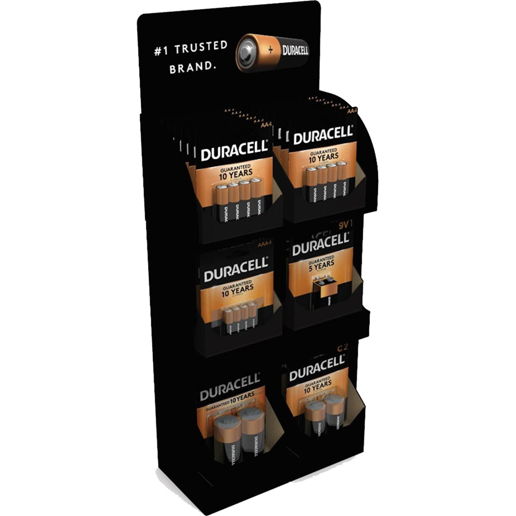 Duracell Coppertop Battery Retail Counter Display 36 pc.
