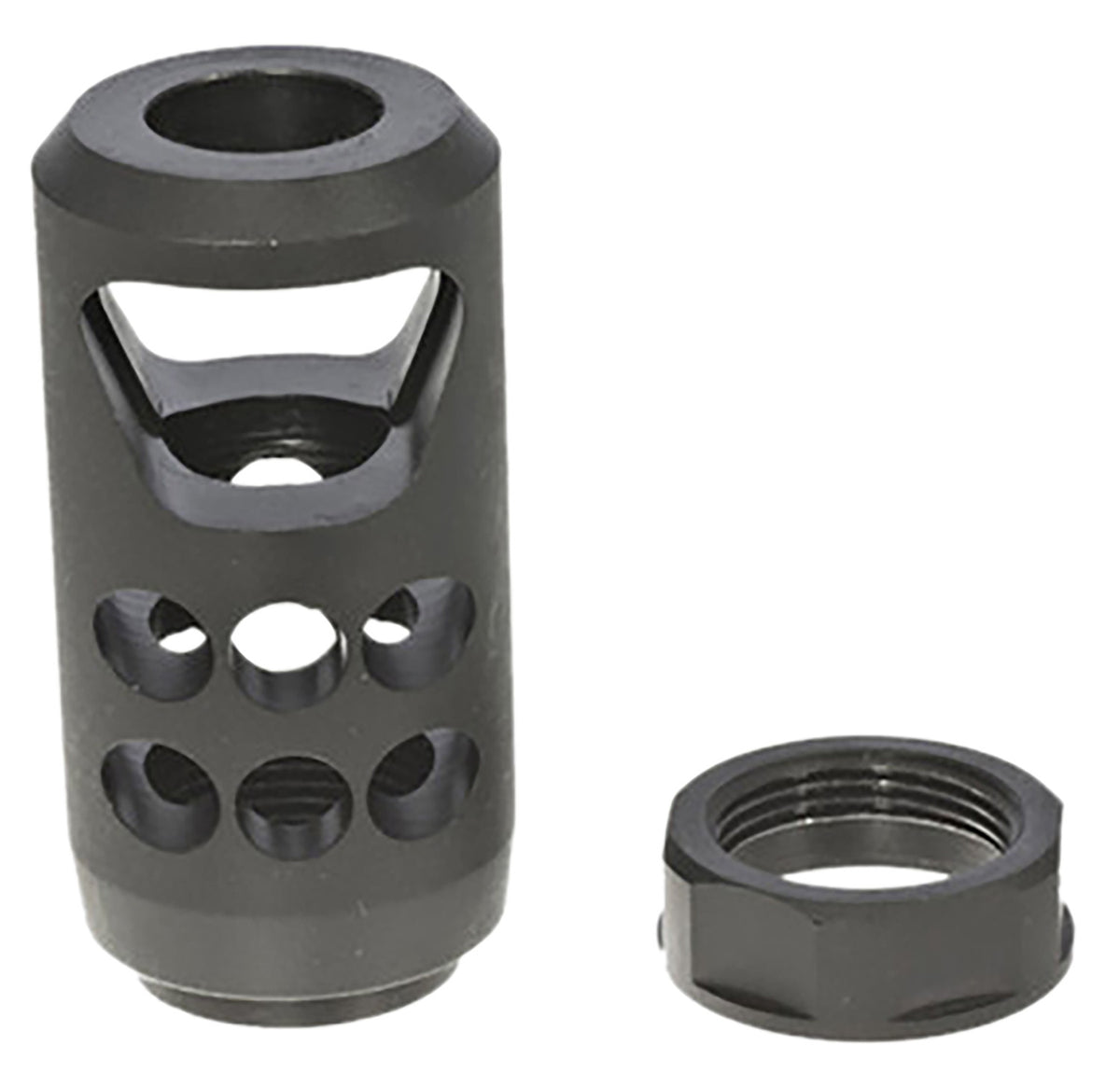 Ruger 90641 Muzzle Brake for American Ranch .450 Bushmaster & Marlin .45-70, Black Alloy Steel, 1" Diameter