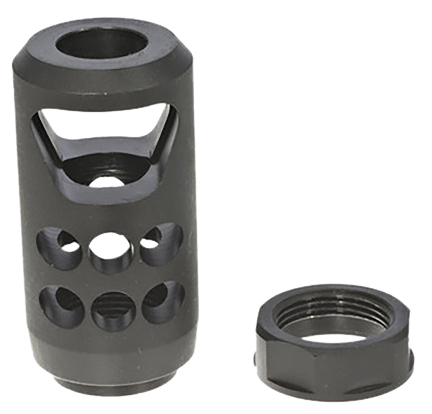 Ruger 90641 Muzzle Brake for American Ranch .450 Bushmaster & Marlin .45-70, Black Alloy Steel, 1" Diameter