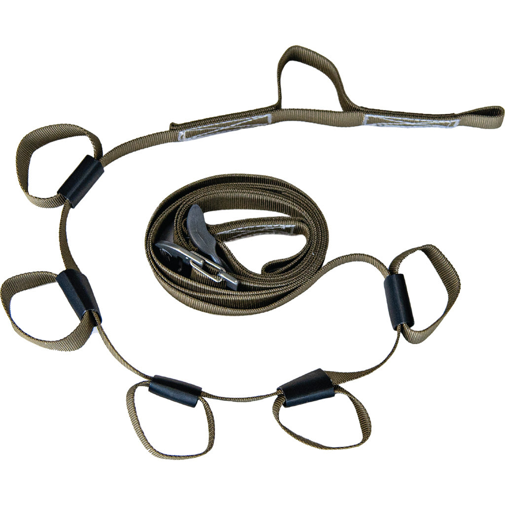 Latitude Adjustable Gear Strap for Saddle Hunting with Removable Loops