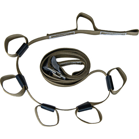 Latitude Adjustable Gear Strap for Saddle Hunting with Removable Loops