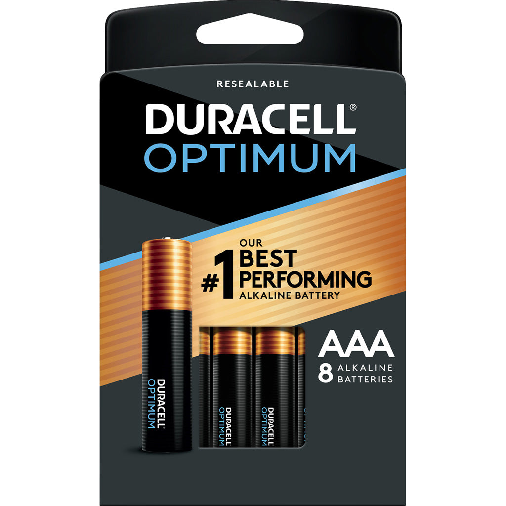 Duracell Optimum AAA Batteries 8 pk. Resealable Package