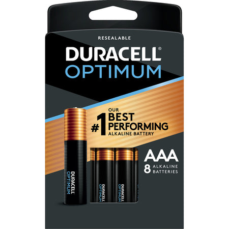 Duracell Optimum AAA Batteries 8 pk. Resealable Package