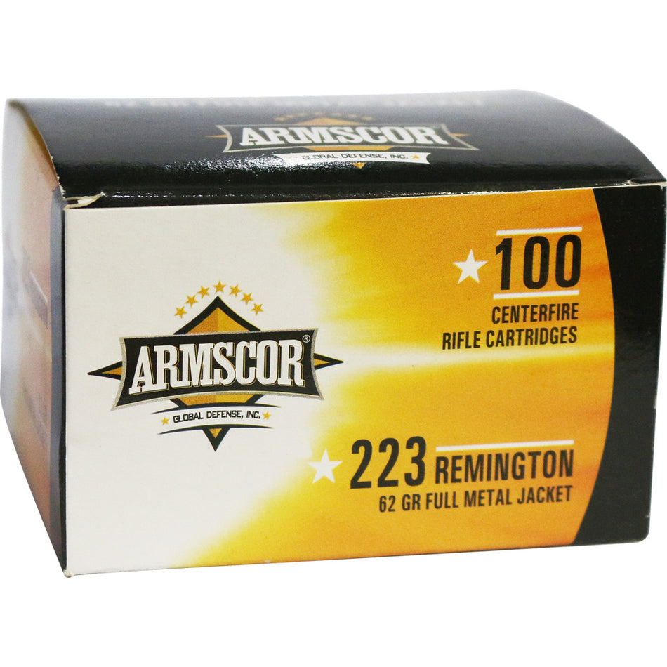 Armscor .223 Remington Rifle 62 grain Full Metal Jacket ammunition