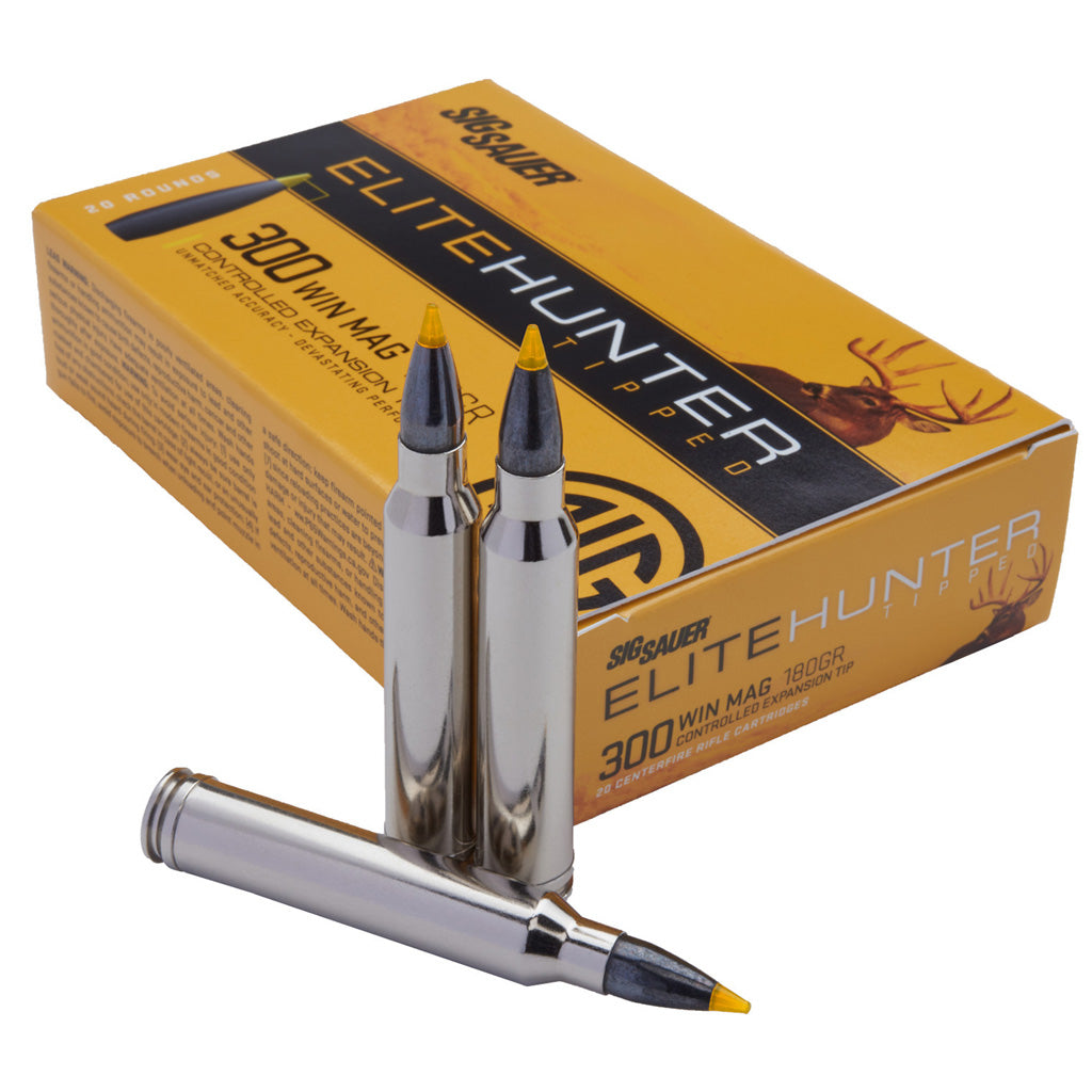 Sig Sauer .300 Winchester Mag Elite Hunting 180 grain Nosler AccuBond ammunition
