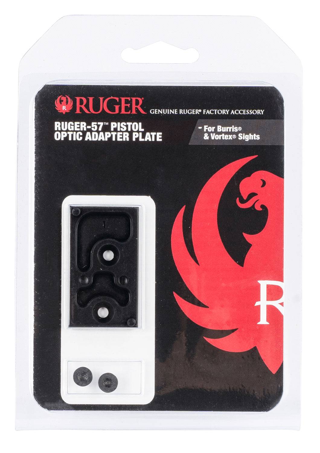 Ruger 90720 Black Aluminum Optic Adapter Plate for Burris FastFire Vortex Viper Venom on Ruger-57