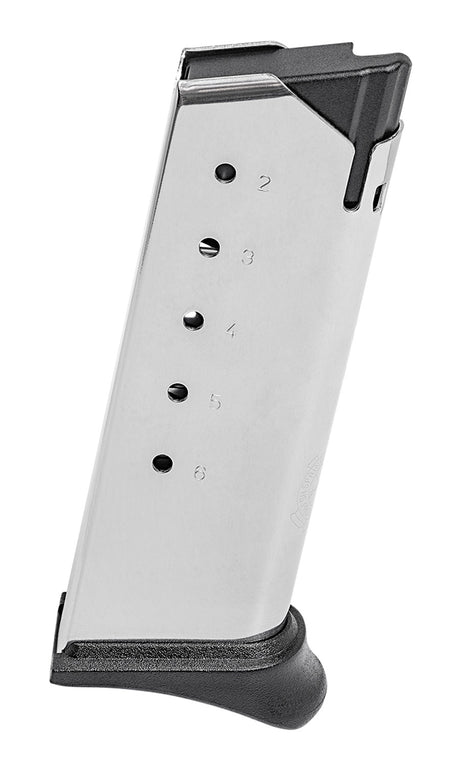 Springfield Armory XD-S Mod2 6rd .40 S&W Stainless Steel Magazine with Hook Floor Plate XDSG4006H