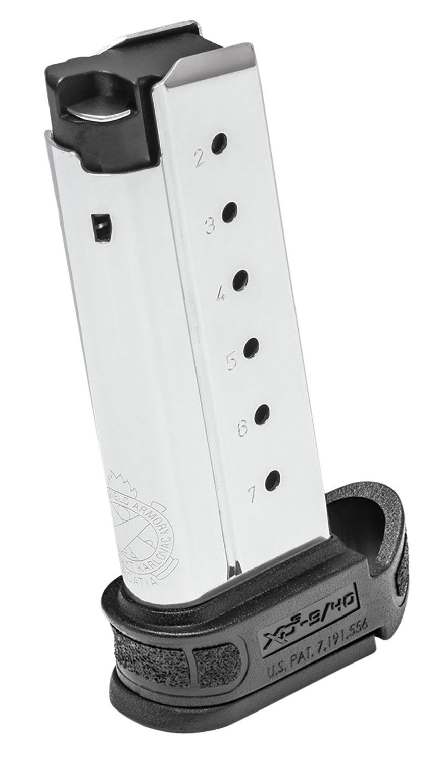 Springfield Armory XD-S Mod2 7rd .40 S&W Stainless Steel Pistol Magazine XDSG04071