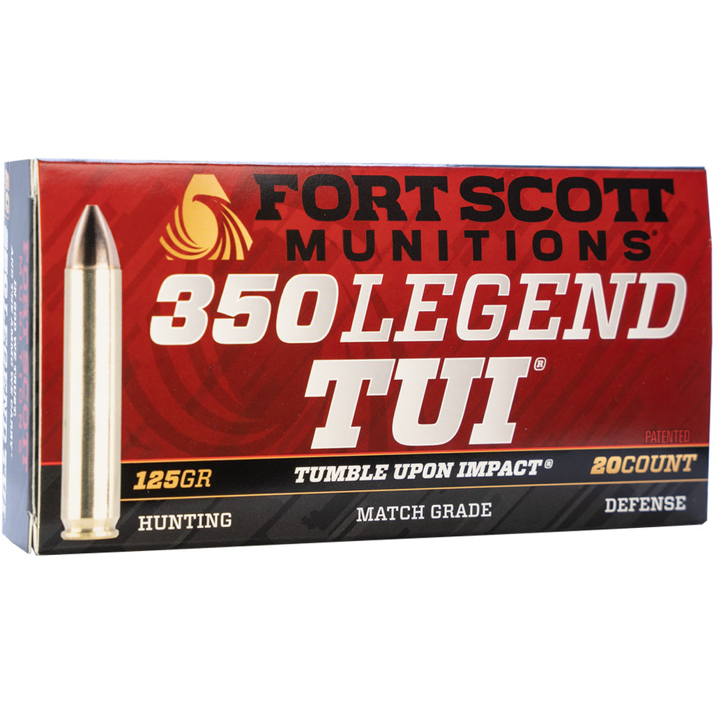 Fort Scott Munitions Tumble Upon Impact (TUI) Solid Copper Spun 125 Grain .350 Legend 2584 fps 758381722195