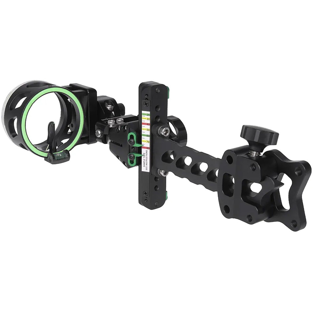 Aegis Fiber-Optic Series Black 1-Pin .019 Bow Sight with Glow Ring