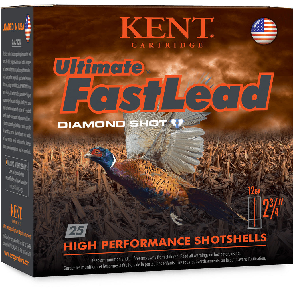 Kent Cartridge K122UFL364 Ultimate Fast Lead 12 Gauge 2.75" 1-1/4oz 4 Shot 1350 fps 656308402246