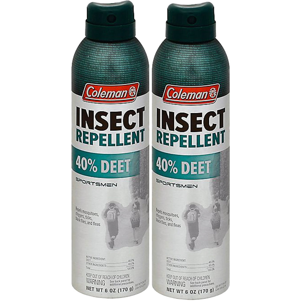 Coleman Sportsmen 6oz 40% DEET Insect Repellent Aerosol Twin Pack