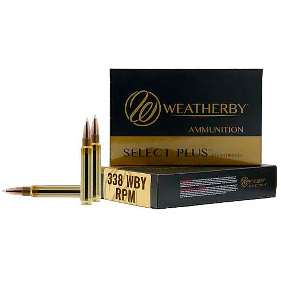 Weatherby Select Plus Hornady Interlock 225 Grain .338 WBY RPM  747115450664