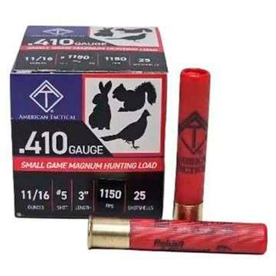 ATI .410 Bore Shotgun Ammo Small Game Magnum 3 in 11/16 oz #5