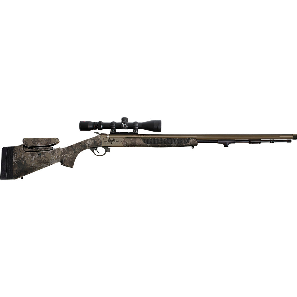 Traditions Pursuit XT Pro Muzzleloader 50 Caliber Cerakote Fluted Threaded 26" Barrel Veil Alpine Stock Adj. LOP with 3.5-10x44mm Optic