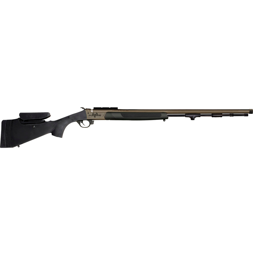 Traditions Pursuit XT Pro .50 Cal Tungsten Cerakote 26in Fluted Threaded Barrel VAPR Twist Black Adjustable Cheekpiece and Length of Pull Synthetic Stock