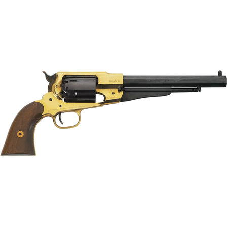 Pietta 1858 New Model Army No Name .44 Cal Black Powder Revolver 8-Inch Blued Barrel Case-Hardened Frame Walnut Snake Grip