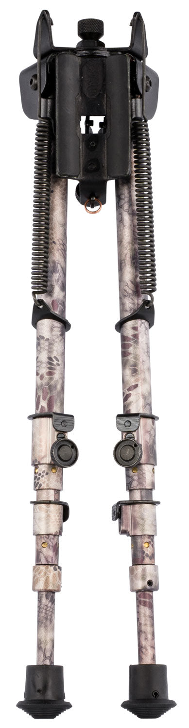 Harris Bipod 25C Swivel, QD Stud Mount, 13.5"-27" Adjustable, Kryptek Highlander, Steel/Aluminum