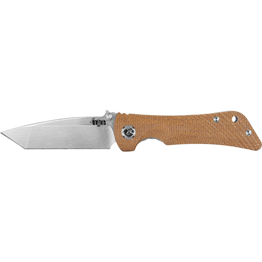 Southern Grind Spider Monkey Folder 3.25 in. Tanto CPM S35VN Micarta Handle Satin